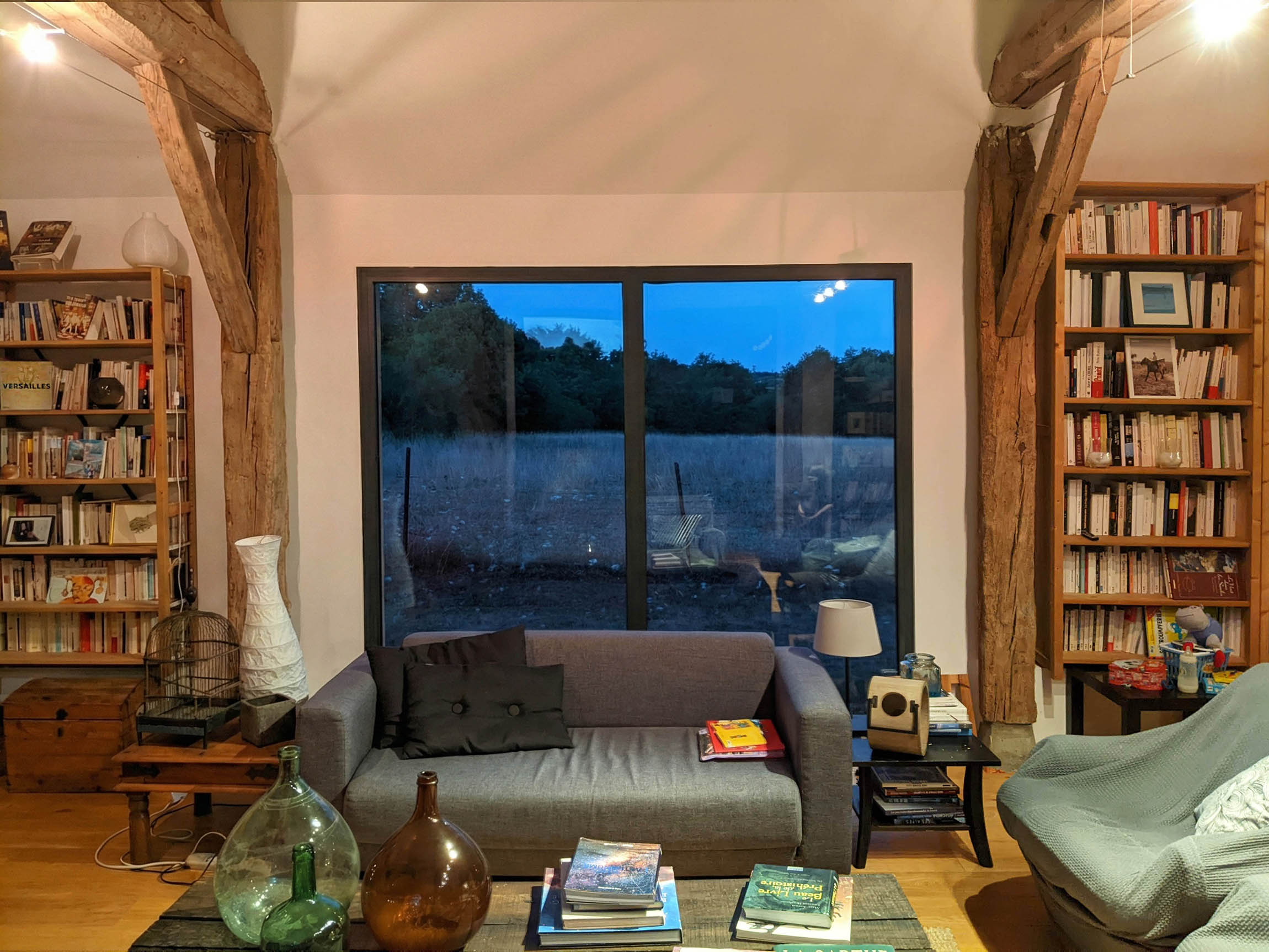 Murs en pierres et enduit à la chaux