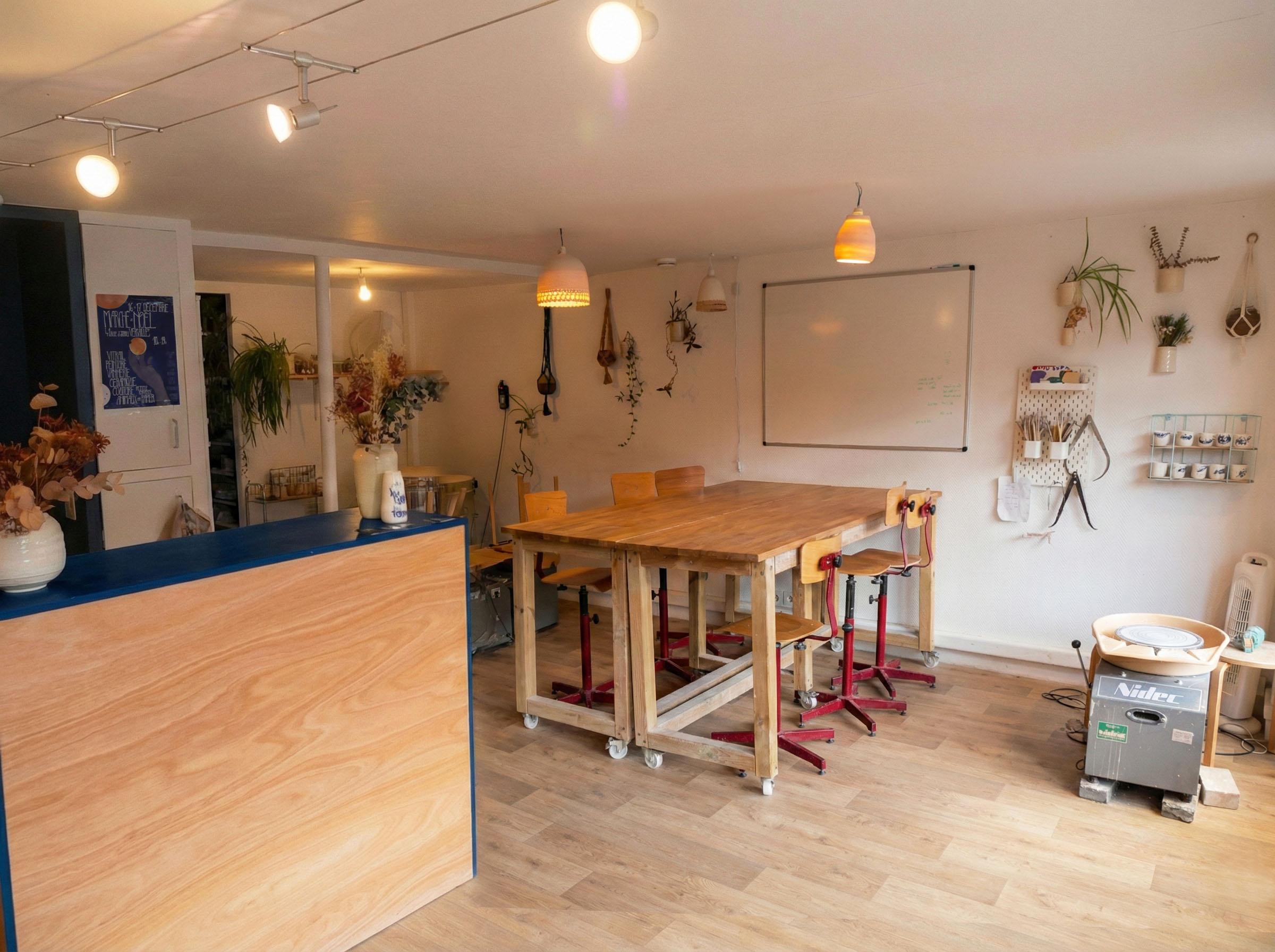 Détail de l'atelier - tournage