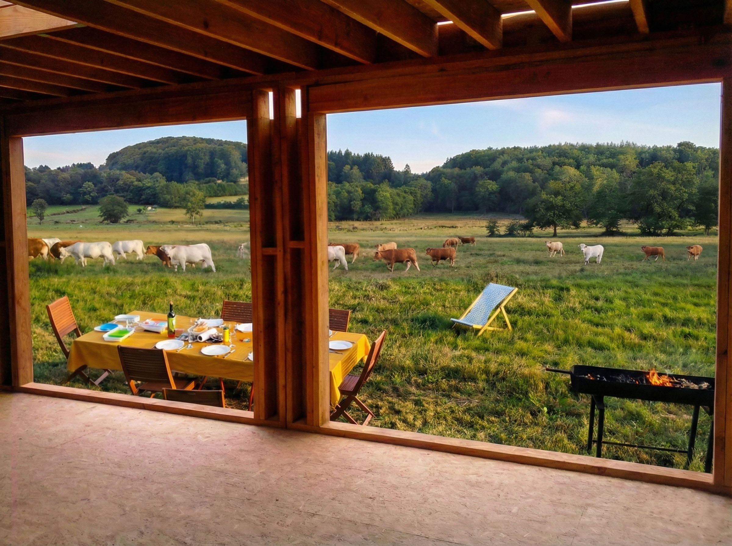 Levage des murs en équipe