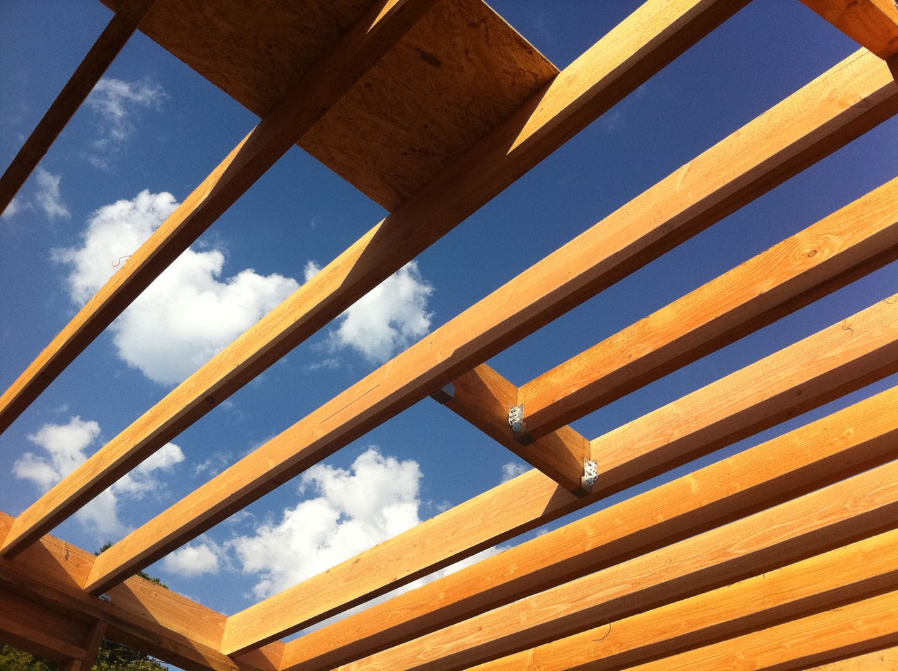 Pose de la charpente