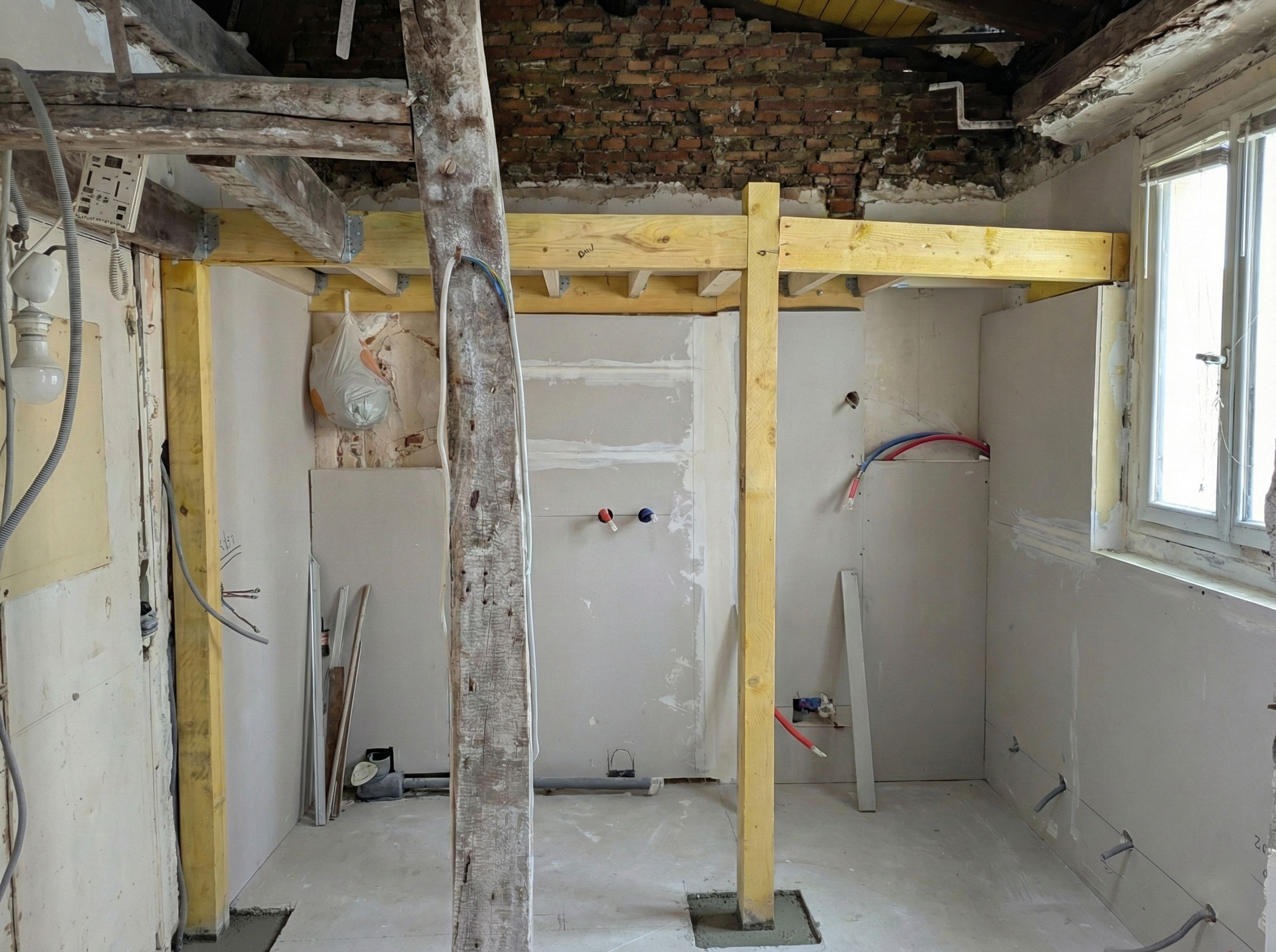 Détail du parquet posé