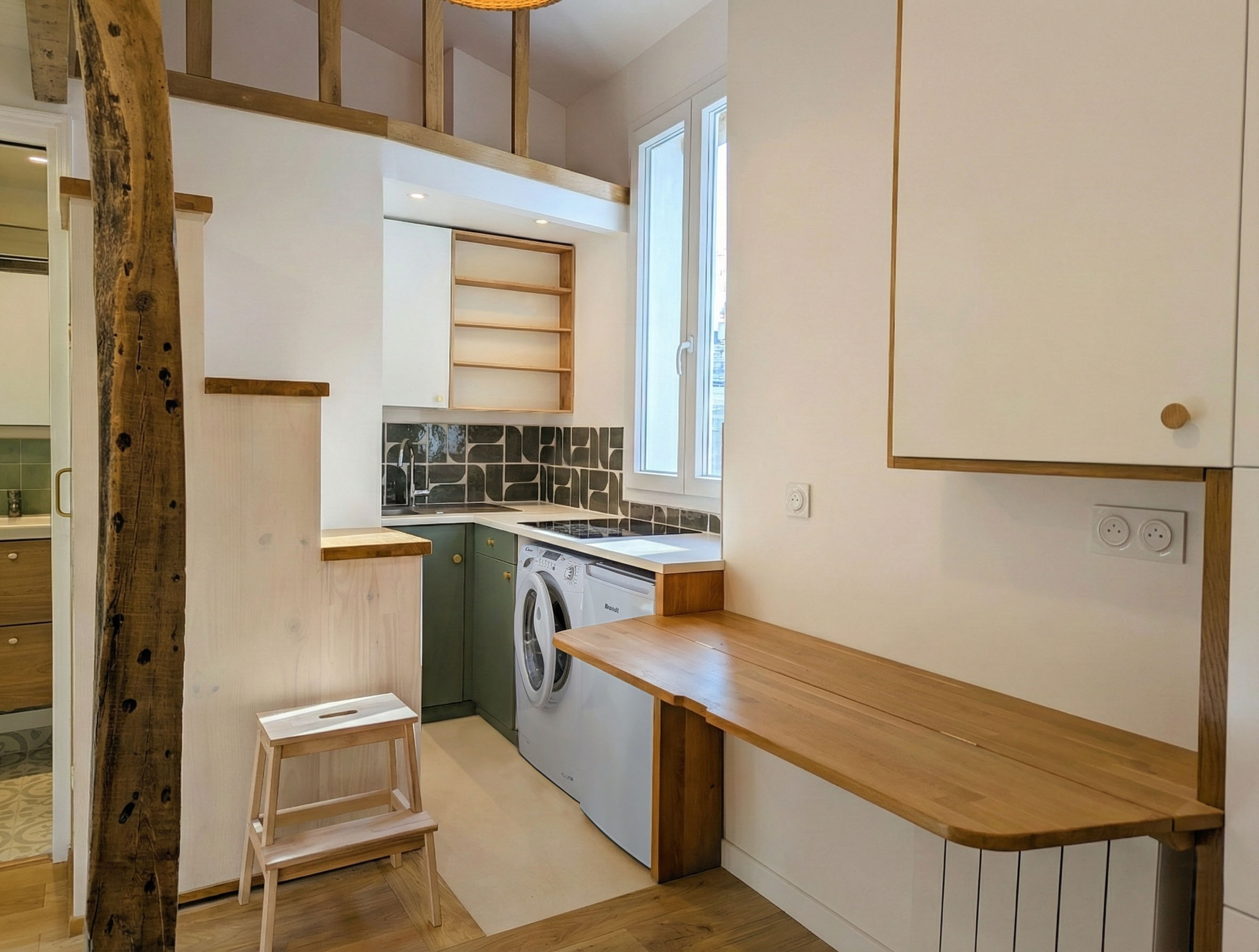 Charpente d'origine mise en valeur